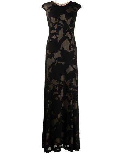 Vestido de noche Halston Heritage negro