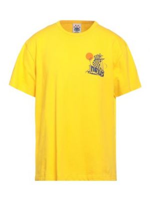 Camiseta de algodón Deus Ex Machina amarillo