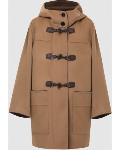 Комбінована вовняна куртка Moorer, коричнева