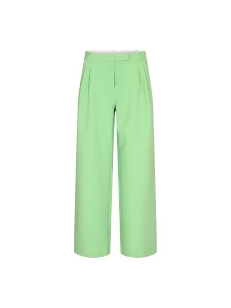Spodnie relaxed fit Designers Remix zielone
