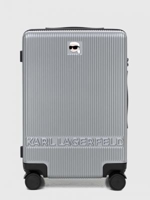 Szara walizka Karl Lagerfeld