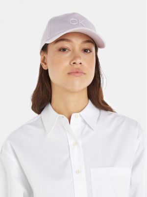 Καπέλο Calvin Klein μωβ