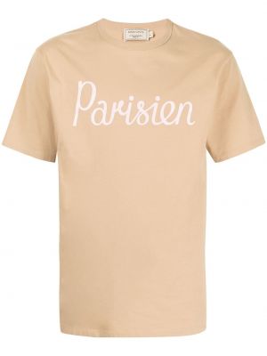 Camiseta Maison Kitsuné marrón