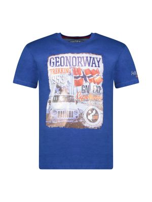 Majica kratki rukavi Geographical Norway plava