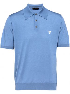 Polo krekls ar apdruku Prada zils