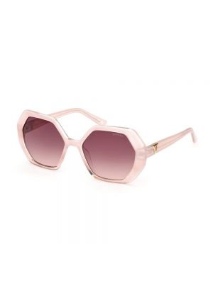 Okulary przeciwsłoneczne Guess różowe