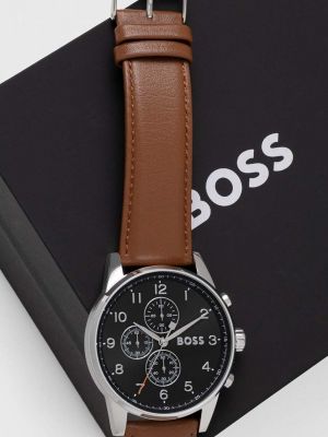 Коричневые часы Hugo Boss
