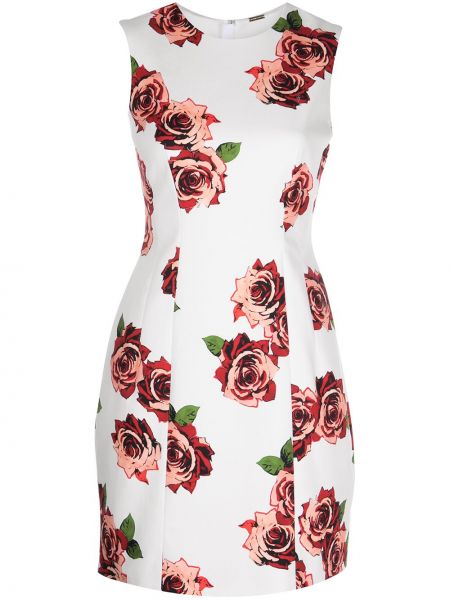 Trykt floral dress Adam Lippes hvit