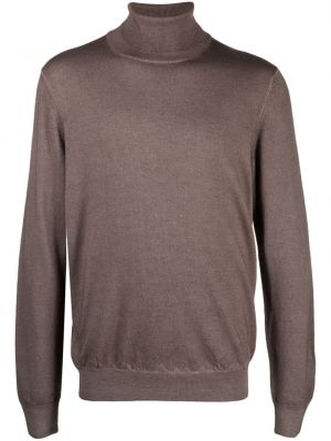 Вълнен пуловер D4.0 кафяво