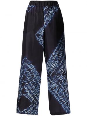 Pantalones culotte con estampado abstracto P.a.r.o.s.h. azul