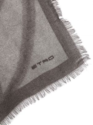 Schal mit print Etro grau