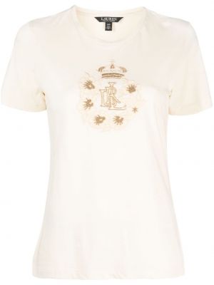 T-shirt en coton Lauren Ralph Lauren beige
