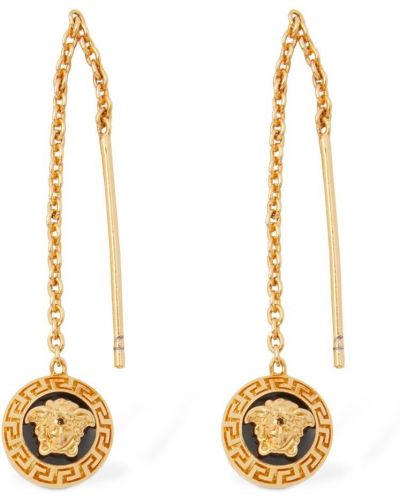 Złote kolczyki Versace - złoto