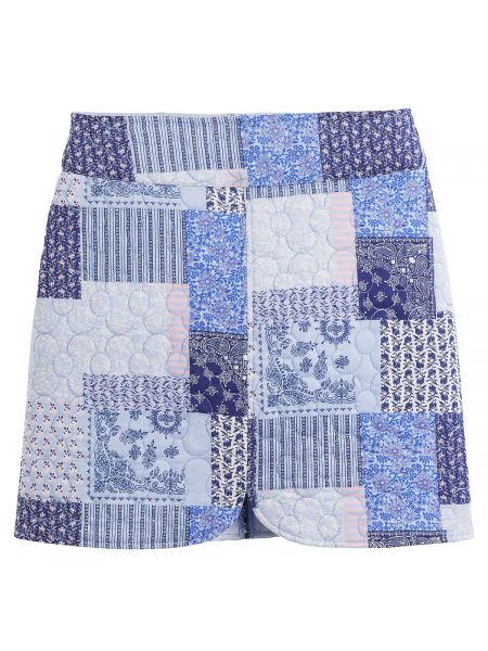 Mini falda con estampado La Redoute Collections azul