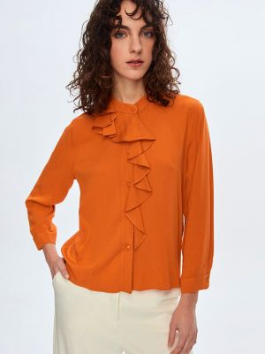 Рубашка с длинным рукавом Adl оранжевая