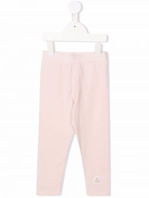 Stretch housut tytöille Moncler Enfant pinkki