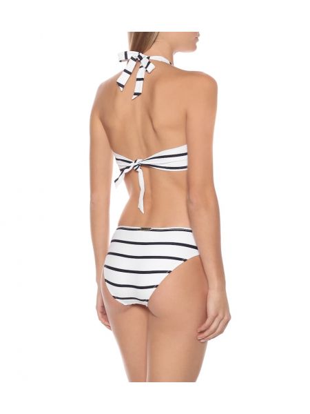 Bikini cu dungi Heidi Klein alb