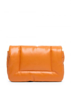 Bőr estélyi táska Marsell narancsszínű