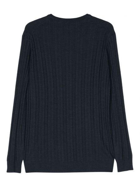 Sweter wełniany Corneliani niebieski