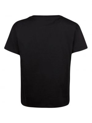 Raštuotas medvilninis marškinėliai Bally juoda