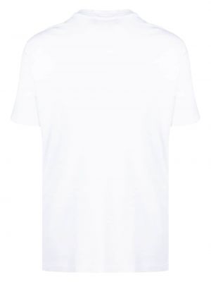 Koszulka bawełniana z okrągłym dekoltem Costumein biała