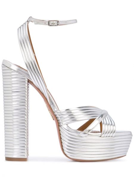 Sandalias Aquazzura plateado