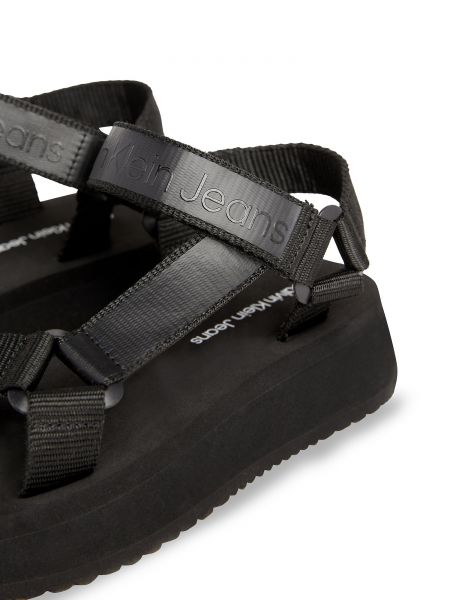 Sandales à scratch Calvin Klein Jeans noir