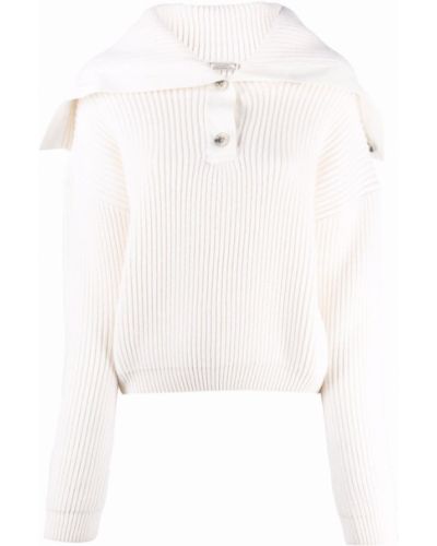 Jersey con botones de tela jersey Nina Ricci blanco