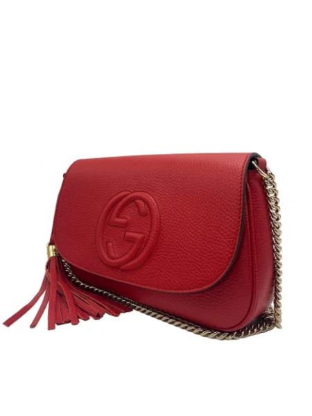 Bolsas de cadena de cuero retro Gucci Vintage rojo