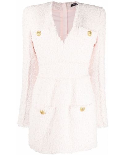 Tweed dress Balmain rosa