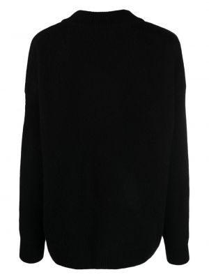 Kašmira pulovers Liska melns