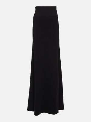 Длинная юбка с высокой талией Victoria Beckham черная
