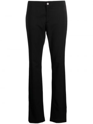 Slim fit kalhoty s nízkým pasem Filippa K černé
