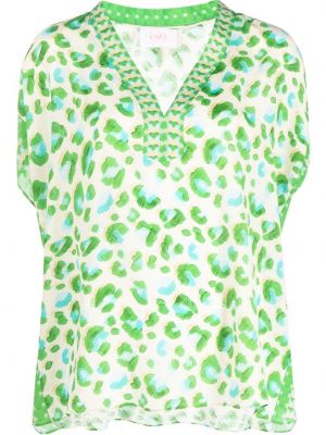 Блуза с принт Ivi зелено