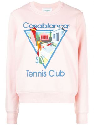 Sweatshirt aus baumwoll Casablanca pink