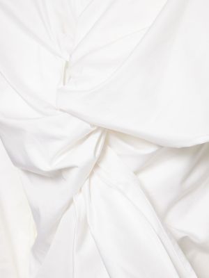 Памучна блуза с панделка Sid Neigum бяло