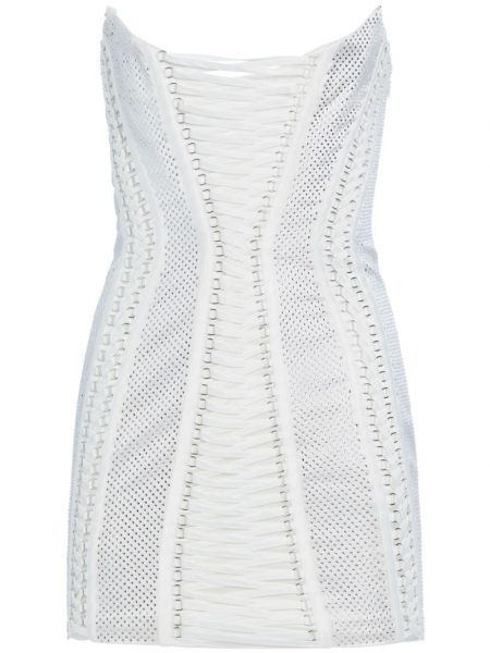 Коктейлна рокля Retrofete бяло
