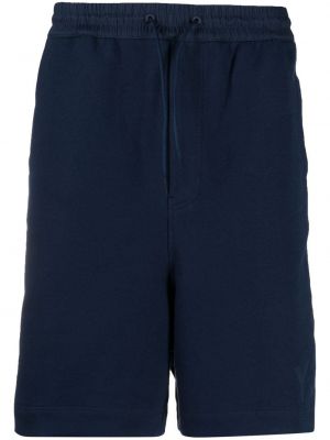 Trykt bomull bermudashorts Y-3 blå