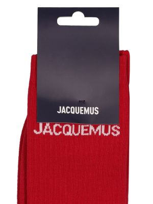 Calcetines de algodón Jacquemus rojo