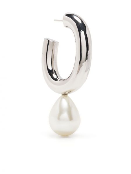 Fülbevaló gyöngyökkel Simone Rocha ezüstszínű