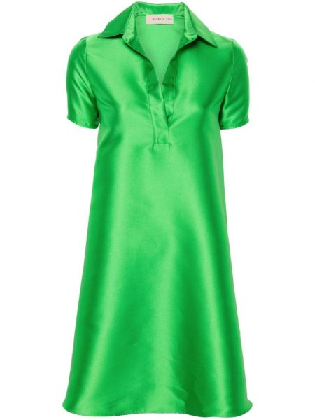 Мини рокля Blanca Vita зелено