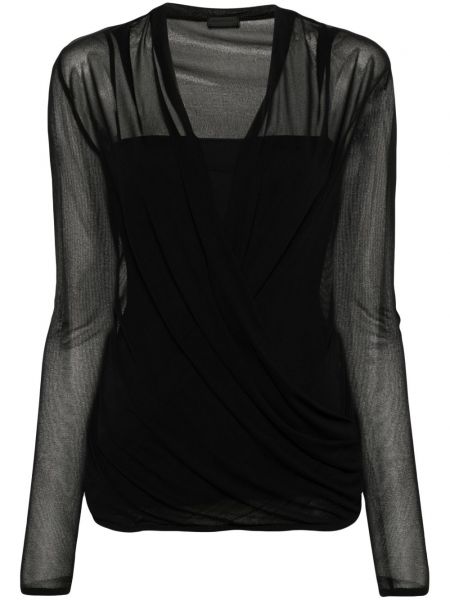 Мрежеста блуза Givenchy черно