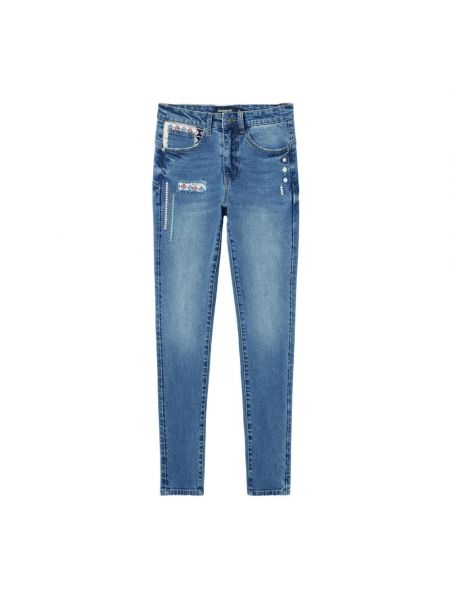 Jeans mit geknöpfter mit reißverschluss Desigual blau