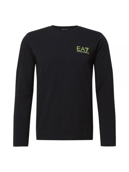 T-shirt a maniche lunghe Ea7 Emporio Armani nero