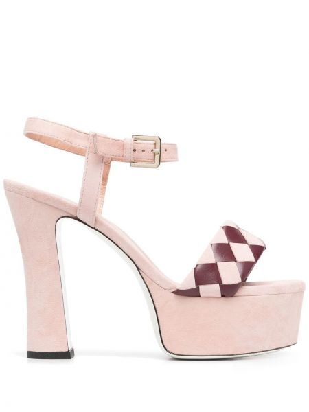 Sandalias con plataforma Pollini rosa