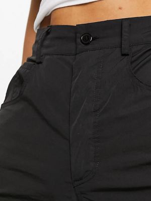 Нейлоновые брюки карго Daisy Street черные