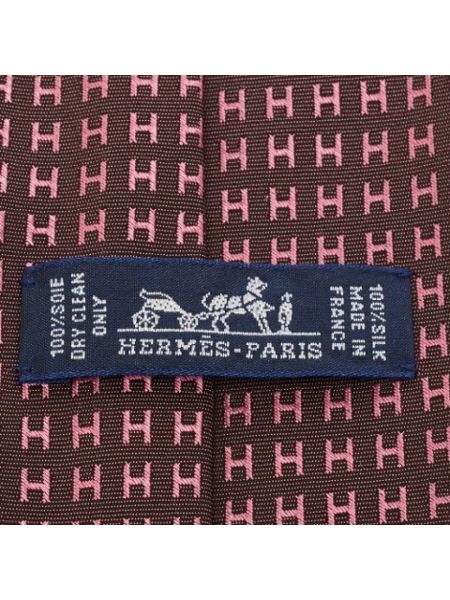 Bufanda de seda Hermès Vintage rosa
