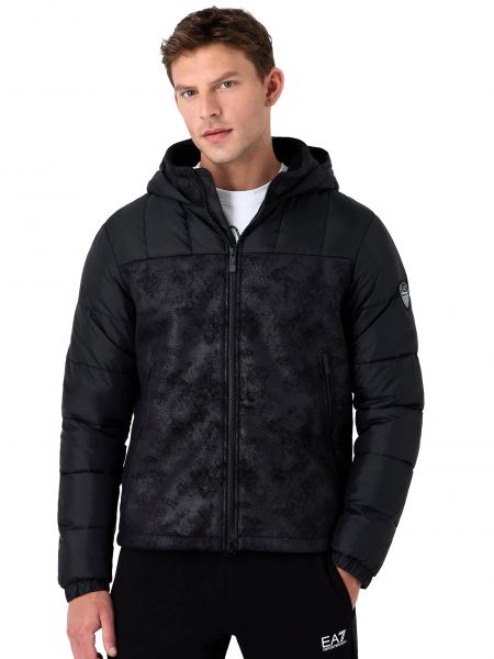 Утепленная куртка Ea7 черная