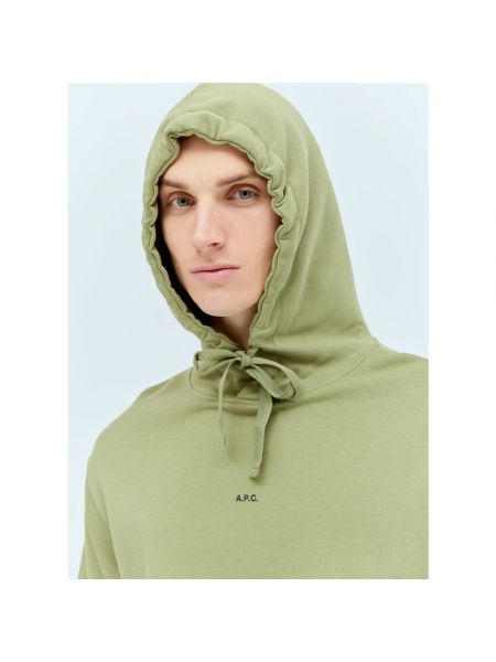 Sudadera con capucha con estampado A.p.c. verde