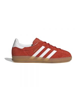 Sneakersy skórzane Adidas Gazelle czerwone